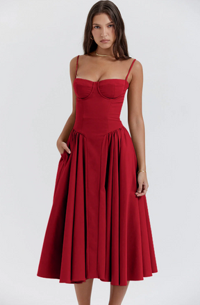 Vestido Midi Bustier Anne